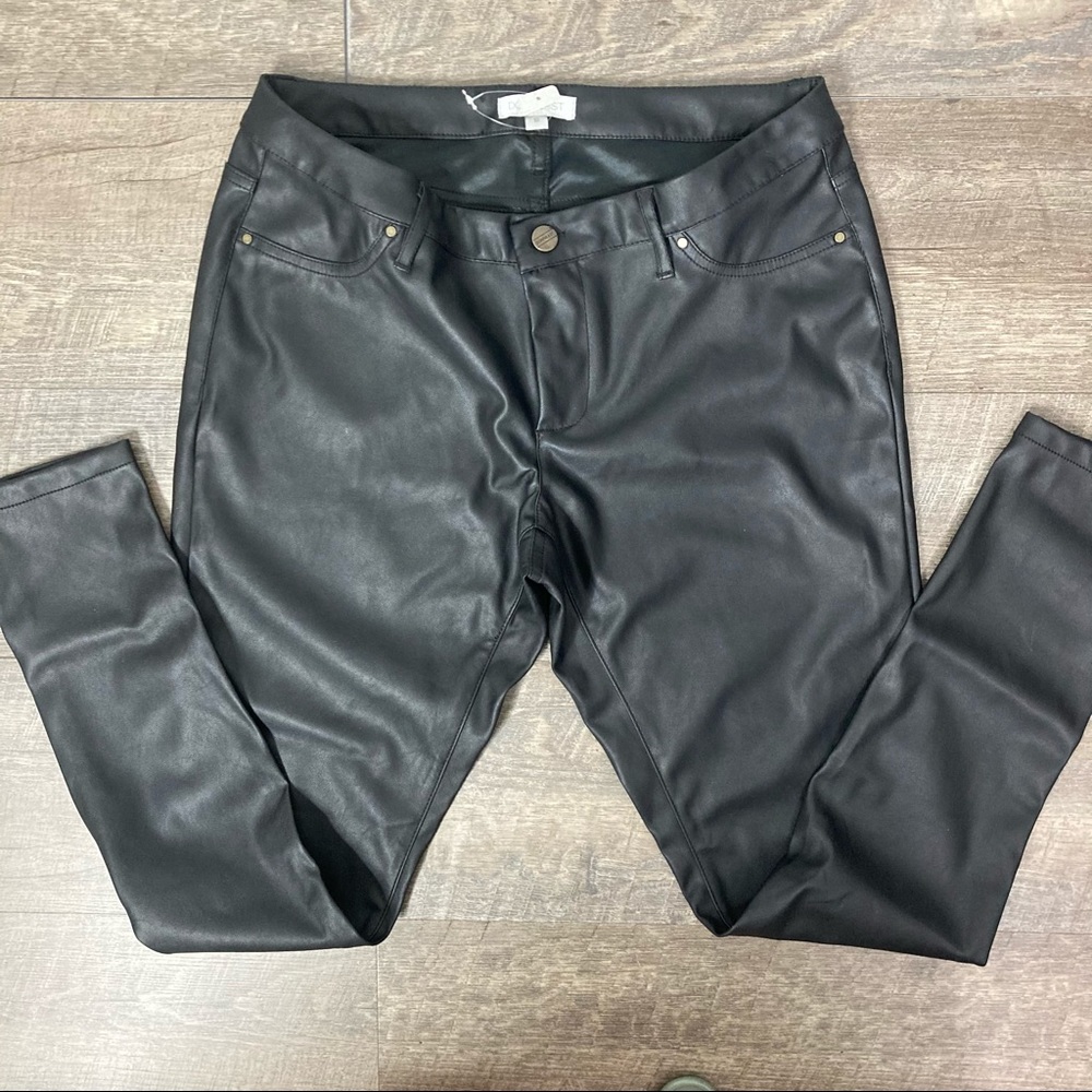 NWT Straight Leg Faux Leather Pant